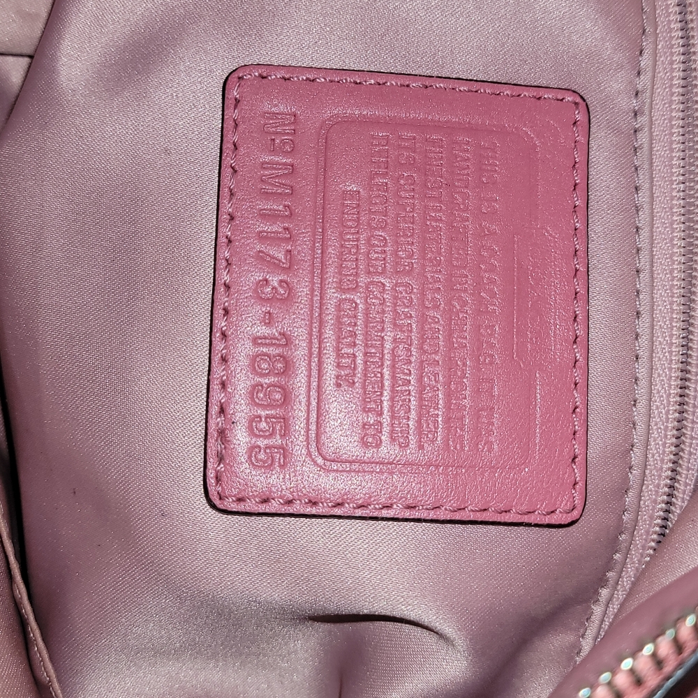 🔥 Coach Jaylen Pink Leather Carryall  M1173 - 18955 - Picture 8 of 15